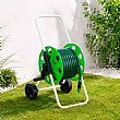 Chariot Porte-Tuyau de Jardin Portable de 50 m en Gros avec Roues et Manivelle - 10Z01D
