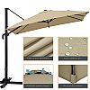 Commerce de gros de taille LuxuBig Parapluie extérieur Patio Parasol Parapluie en porte-à-faux - 11U01A
