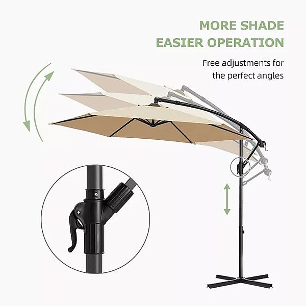 Vente en gros de parasols suspendus extérieurs décalés - 11U01R