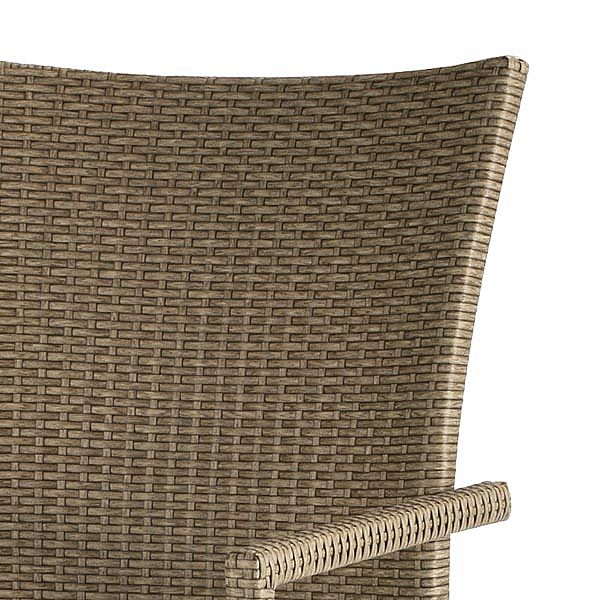 Ensemble table et chaise en osier avec six chaises Fauteuil en rotin - 10D01F