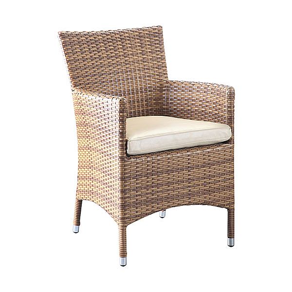 Ensemble table et chaises de salle à manger 6 pièces en rotin de jardin - 10D01H