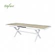 Table de salle à manger extensible en aluminium pour jardin et terrasse - 11D04Z