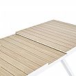 Table de salle à manger extensible en aluminium pour jardin et terrasse - 11D04Z