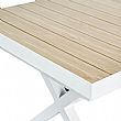 Table de salle à manger extensible en aluminium pour jardin et terrasse - 11D04Z