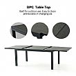 Table de Repas Extensible en Aluminium pour Terrasse avec Plateau en DPC en Gros - 11D07H