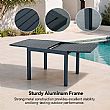 HF Patios Table à Manger Extensible en Aluminium pour Extérieur en Gros pour Mobilier de Terrasse et de Jardin - 11D08A