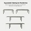 Table de Repas Extensible en Aluminium avec Plateau à Lattes pour Terrasse en Gros - 11D08B