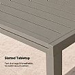 Table de Repas Extensible en Aluminium avec Plateau à Lattes pour Terrasse en Gros - 11D08B