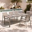 Table de Repas Extensible en Aluminium avec Plateau à Lattes pour Terrasse en Gros - 11D08B