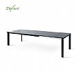 Table de salle à manger extensible pliante en aluminium en forme de papillon - 11D08M