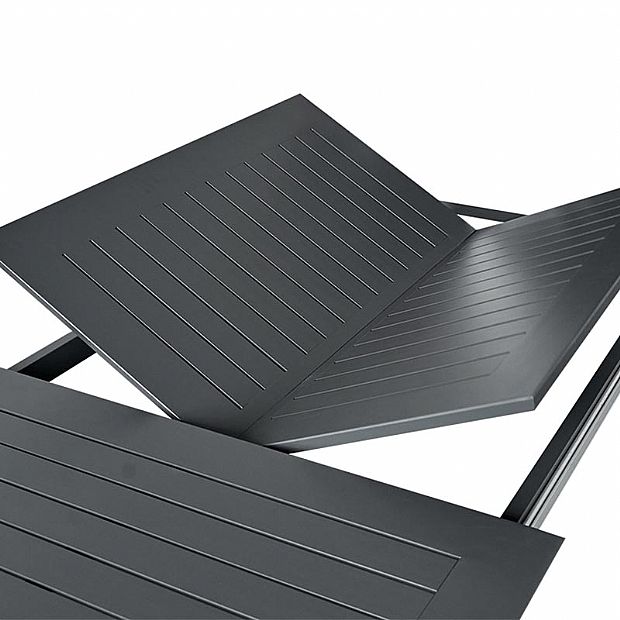 Table de salle à manger extensible pliante en aluminium en forme de papillon - 11D08M
