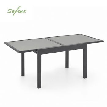HF Patios Table à Manger Extensible pour Extérieur avec...