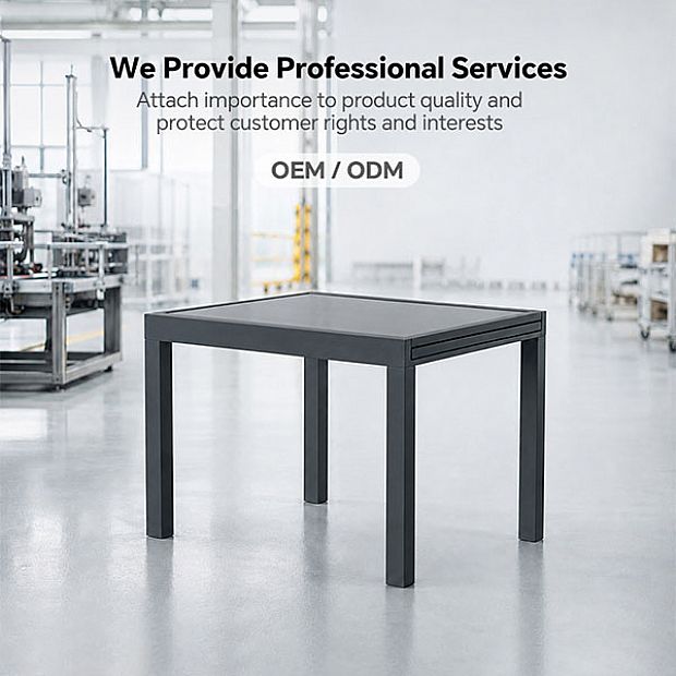 HF Patios Table à Manger Extensible pour Extérieur avec Plateau en Verre Trempé de 5 mm Sérigraphié | Vente en Gros - 11D10A