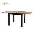 HF Patios Table à Manger Extensible pour Extérieur avec Structure en Aluminium et Plateau à Lames en WPC | Vente en Gros - 11D10H