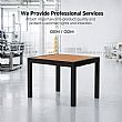 HF Patios Table à Manger Extensible pour Extérieur avec Structure en Aluminium et Plateau à Lames en WPC | Vente en Gros - 11D10H
