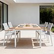 Table à rallonge d'extérieur en aluminium avec plateau papillon - 11D15K