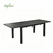 Table de jardin extensible à plateau papillon en aluminium avec trou pour parasol - 11D26B