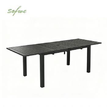 Table de jardin extensible à plateau papillon en aluminium...