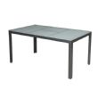 Ensemble de salle à manger d'extérieur 7 pièces en aluminium gris - 11D01A
