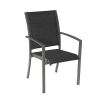 Ensemble de salle à manger d'extérieur 7 pièces en aluminium gris - 11D01A