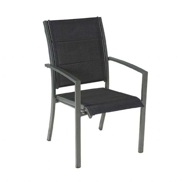 Ensemble de salle à manger d'extérieur 7 pièces en aluminium gris - 11D01A