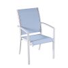 Ensemble de salle à manger d'extérieur 7 pièces en aluminium gris - 11D01A