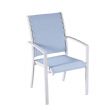 Ensemble de salle à manger d'extérieur 7 pièces en aluminium gris - 11D01A