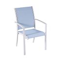 Ensemble de salle à manger d'extérieur 7 pièces en aluminium gris - 11D01A