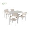 Ensemble table et chaises de salle à manger 5 pièces en textilène pour l'extérieur - 11D01C
