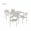 Ensemble table et chaises de salle à manger 5 pièces en textilène pour l'extérieur - 11D01C