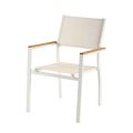 Ensemble table et chaises de salle à manger 5 pièces en textilène pour l'extérieur - 11D01C