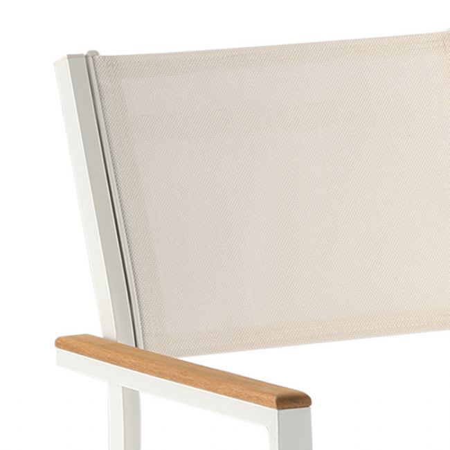 Ensemble table et chaises de salle à manger 5 pièces en textilène pour l'extérieur - 11D01C