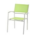 Ensemble de salle à manger d'extérieur 6 pièces en aluminium vert - 11D01D