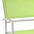Ensemble de salle à manger d'extérieur 6 pièces en aluminium vert - 11D01D