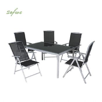 Table et chaises de jardin en aluminium...