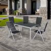 Table et chaises de jardin en aluminium toutes saisons - 11D01F