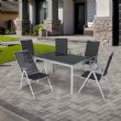 Table et chaises de jardin en aluminium toutes saisons - 11D01F