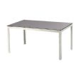 Ensemble de table à manger d'extérieur pour 6 personnes avec plateau en verre - 11D01G