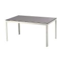 Ensemble de table à manger d'extérieur pour 6 personnes avec plateau en verre - 11D01G