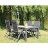 Ensemble de 5 meubles de salle à manger de jardin en aluminium - 11D01L