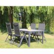 Ensemble de 5 meubles de salle à manger de jardin en aluminium - 11D01L