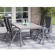 Ensemble de 5 meubles de salle à manger de jardin en aluminium - 11D01L