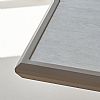 Table à manger rectangulaire d'extérieur en alliage d'aluminium pour 6 personnes, avec plateau en PS imitation bois - 11D26A