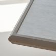 Table à manger rectangulaire d'extérieur en alliage d'aluminium pour 6 personnes, avec plateau en PS imitation bois - 11D26A