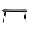 Table de jardin d'extérieur avec plateau en verre imprimé de 5 mm - 11D26E