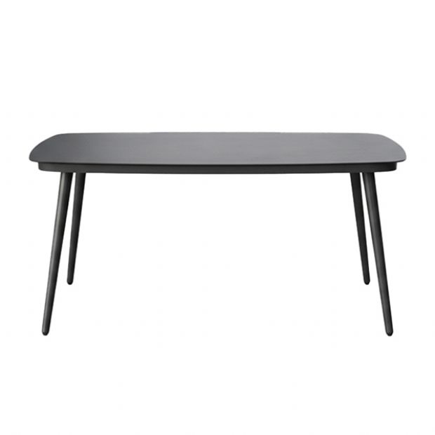 Table de jardin d'extérieur avec plateau en verre imprimé de 5 mm - 11D26E