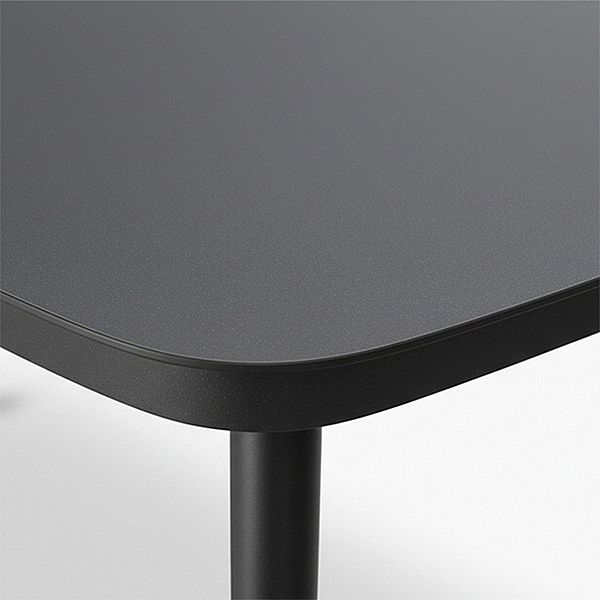 Table de jardin d'extérieur avec plateau en verre imprimé de 5 mm - 11D26E