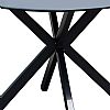 Table de salle à manger d'extérieur ronde avec plateau en verre dépoli imprimé de 5 mm - 11D26F