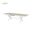 Table de salle à manger extensible en aluminium pour jardin et terrasse - 11D04Z