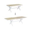 Table de salle à manger extensible en aluminium pour jardin et terrasse - 11D04Z
